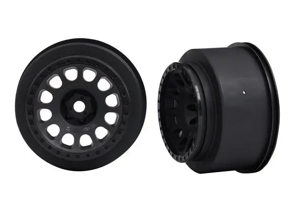 Left & Right 4.0" Wheels, Black 1