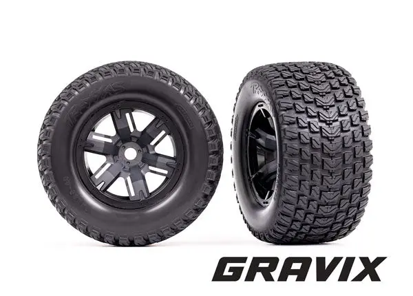 Left & Right 7.4" X 4.0" Tires & Wheels 1