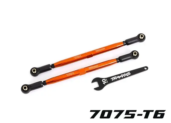 Front Aluminum Toe Links, Orange 1