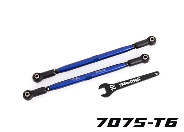 Front Aluminum Toe Links, Blue 1