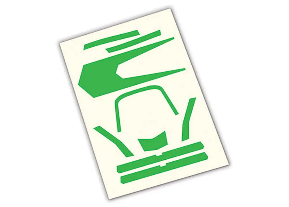 Aton High Visibility Decals, Green 1