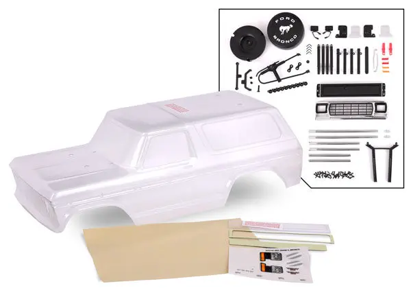 1979 Ford Bronco Body, Clear/Unpainted 1