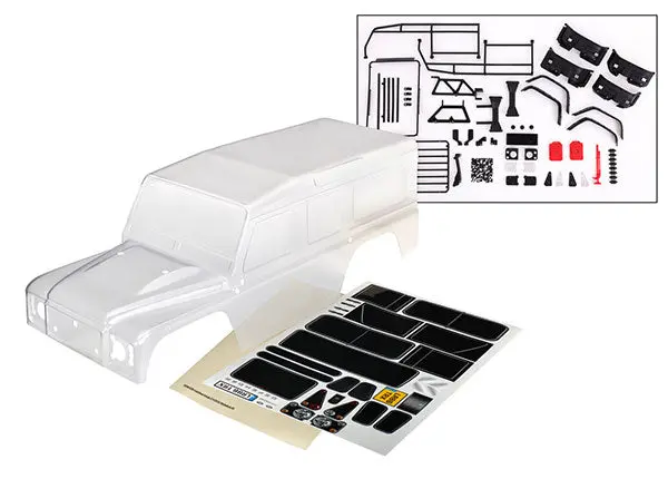 Land Rover Defender Body, Clear/Unpainted 1