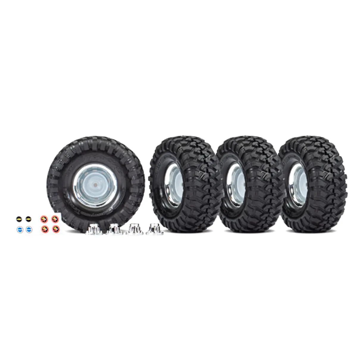 Canyon Trail Tire, 1.9" Wheel Set, Chrome 1