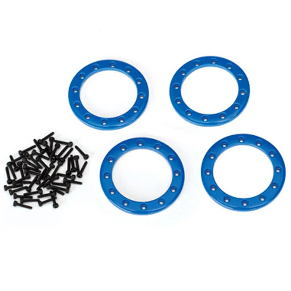 Aluminum Beadlock Rings, 1.9", Blue 1