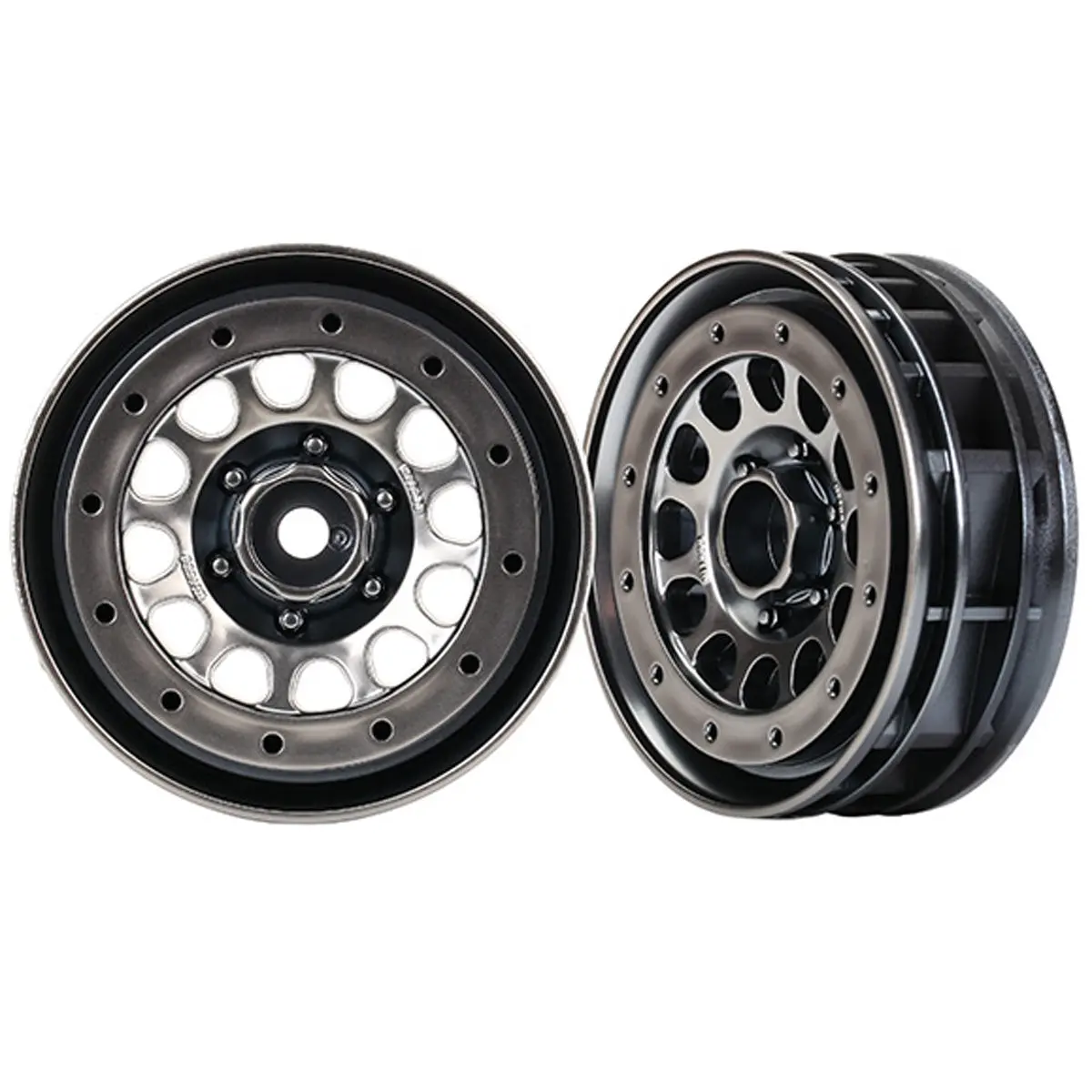 Method 105 1.9" Wheels, Beadlock, Black Chrome 1