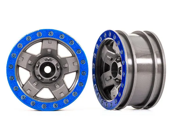 Trx-4 Sport 2.2" Wheels, Blue (2) 1