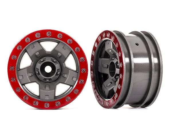 Trx-4 Sport 2.2" Wheels, Red (2) 1