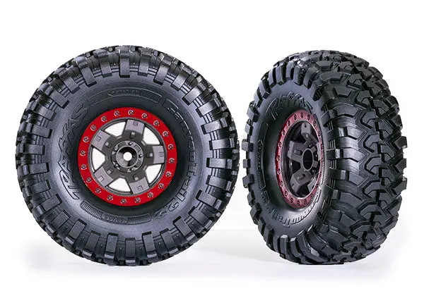 5.3X2.2" Tires & 2.2" Wheels, Red (2) 1