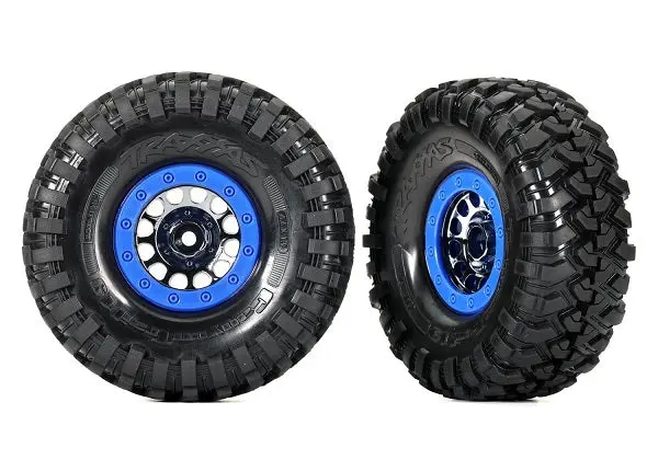 Canyon Trail 4.6X1.9" Pre-Glued Tires, Method Beadlock, Blue 1