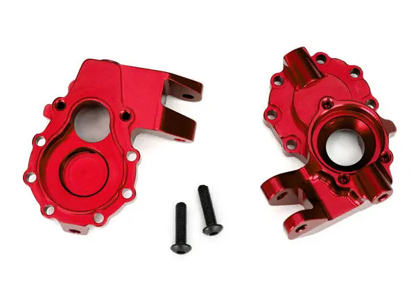 Front Aluminum Inner Portal Drive Housing, Red 1
