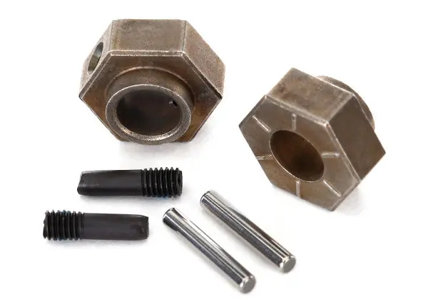 Steel Hex 12Mm Wheel Hubs & Axle Pins 1