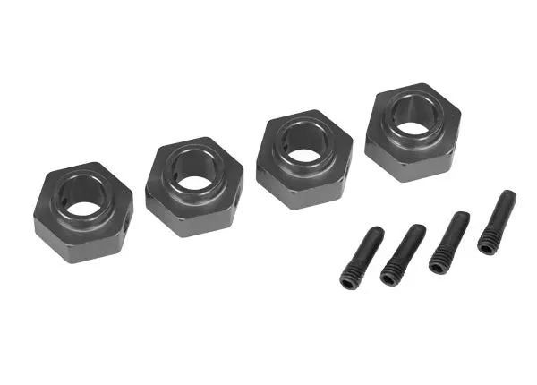 Traxxas 8269A Wheel Hubs 12Mm Hex 6061-T6 Alum Charcoal Gray (4) 1