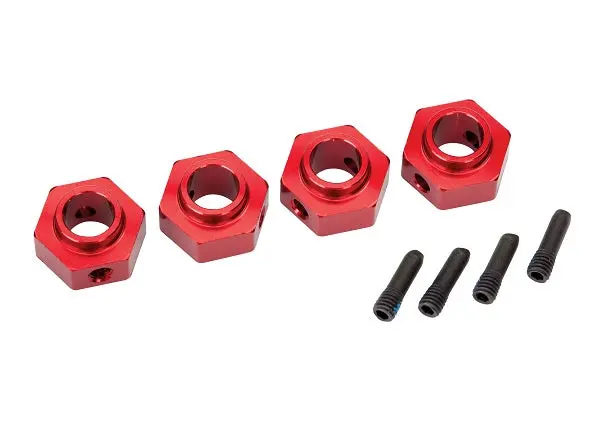 Aluminum Hex 12Mm Wheel Hubs, Red 1
