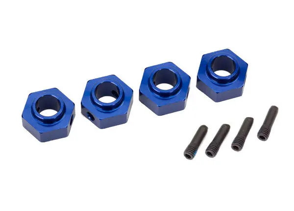 Traxxas 8269X Wheel Hubs, 12Mm Hex, 6061-T6 Aluminum (Blue-Anodized) 1