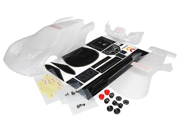 4-Tec Ford Gt Pre-Cut Body, Clear 1