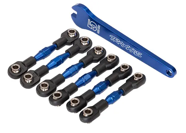 Aluminum Turnbuckles, Camber Links, Blue 1