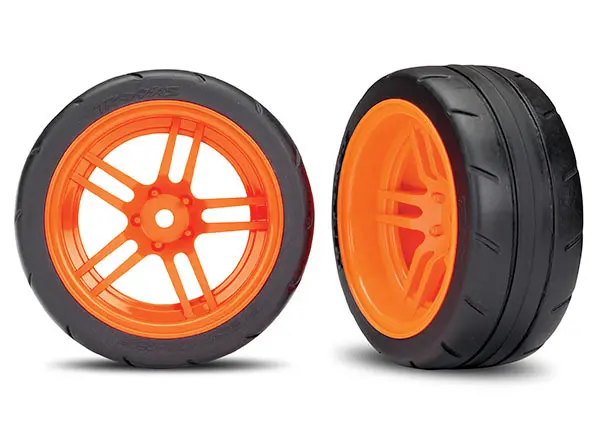 Response Tires, Split-Spoke Wheels, 1.9", Orange 1