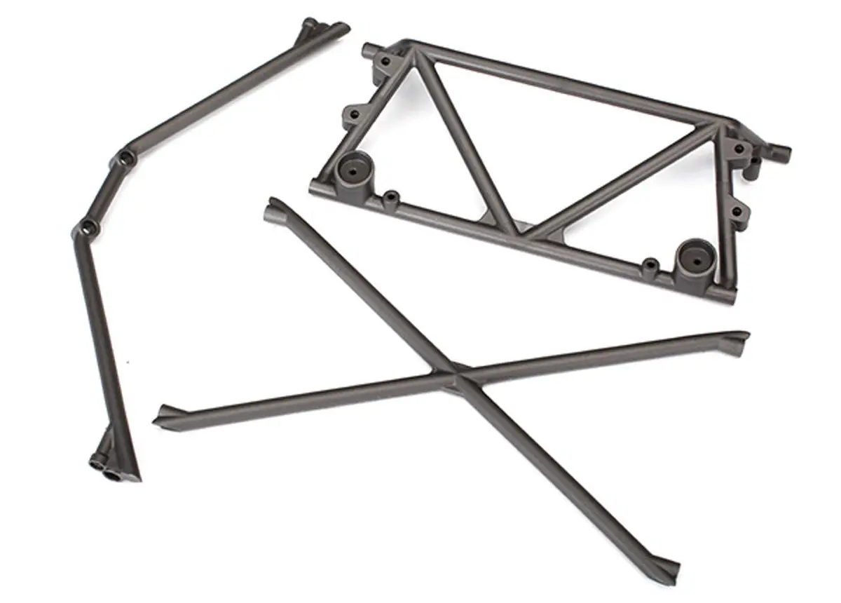 Tube Chassis Center, Top, Rear Support, Black 1