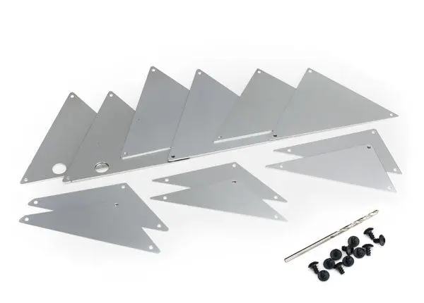 Aluminum Tube Chassis Inner Panel Set, Silver 1