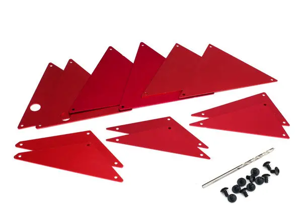 Aluminum Tube Chassis Inner Panel Set, Red 1