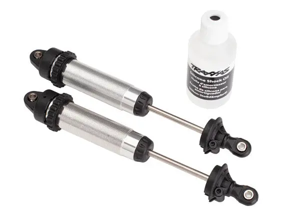 Front Aluminum Gtr Shocks, 134Mm, Threaded, Silver, Udr 1