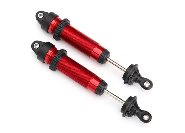 Rear Aluminum Gtr Shocks, 139Mm, Threaded, Red 1