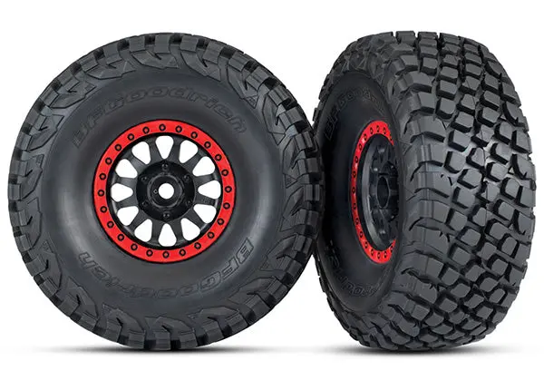Baja Kr3 Tires, Method Race Wheels, Blk/Red, Udr 1