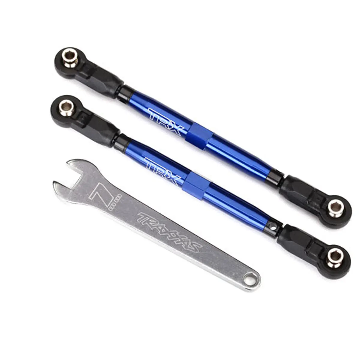 Front Aluminum Toe Links, Blue 1