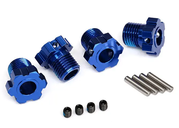 Aluminum Splined 17Mm Wheel Hub Hex, Blue 1