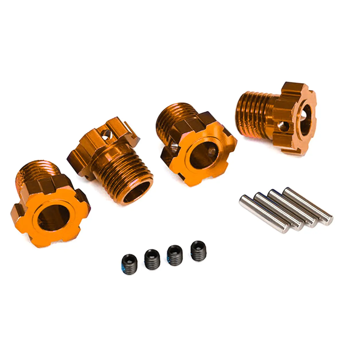 Aluminum Splined 17Mm Wheel Hub Hex, Orange 1