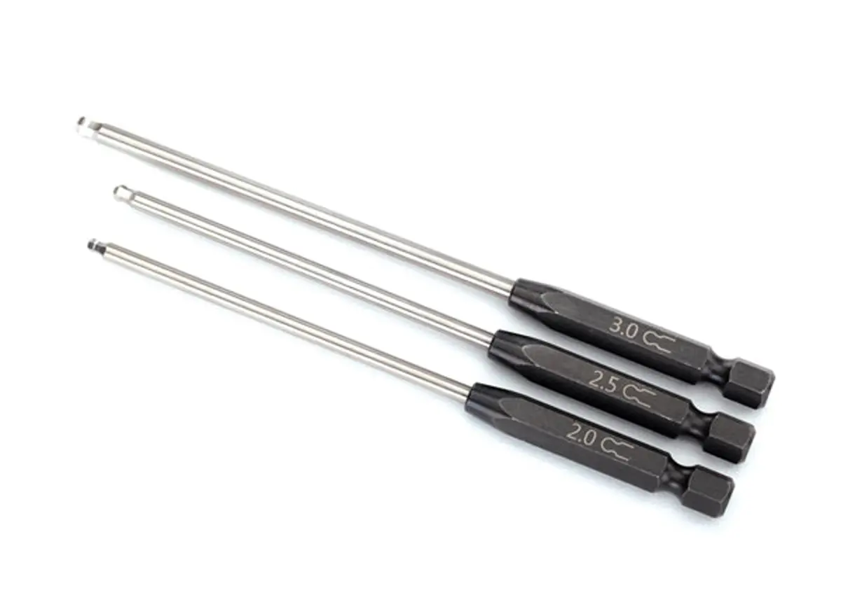 Speed Bit 1/4" Hex Driver Set, Ball-End, 3Pc 1