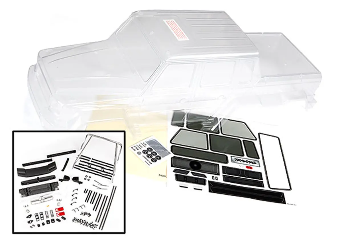 Mercedes-Benz G 63 Trx-6 Body, Complete, Clear 1