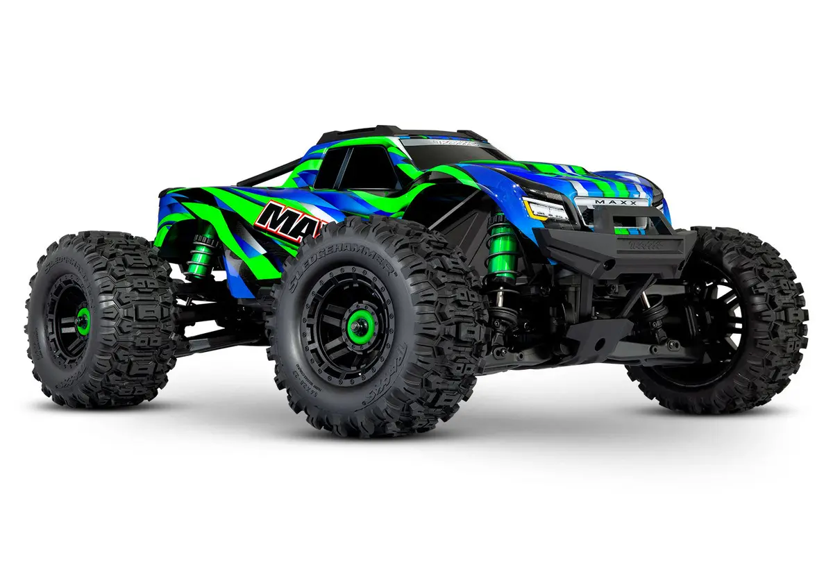 Maxx Vxl 1/10 4X4 Monster Truck Rtr, W/ Widemaxx, Green 1