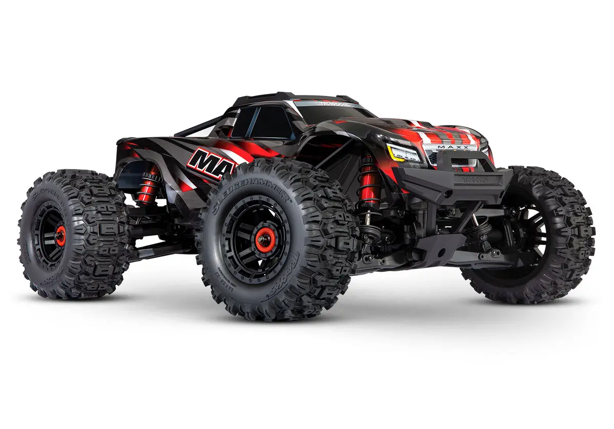 Maxx Vxl 1/10 4X4 Monster Truck Rtr, W/ Widemaxx, Red 1