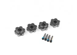 Aluminum Hex Wheel Hubs, Gray 1