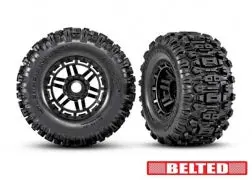 Sledgehammer Belted Pre-Glued Maxx Tires, Black (2) 1