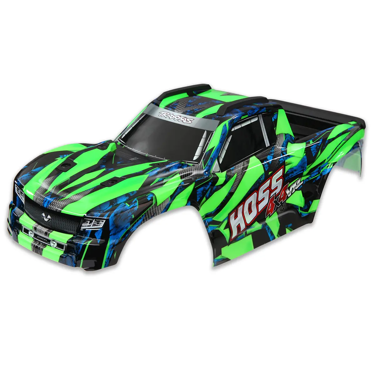 Hoss Vxl 4X4 Body, Assembled, Green 1