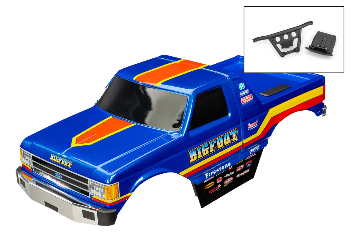 Bigfoot 4X4 Brushless Complete Clipless Body, Blue 1