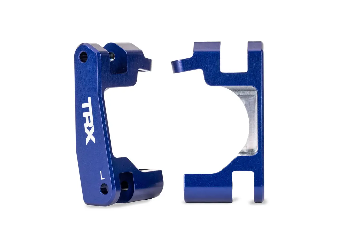 Aluminum Caster Blocks, Left & Right, Blue 1