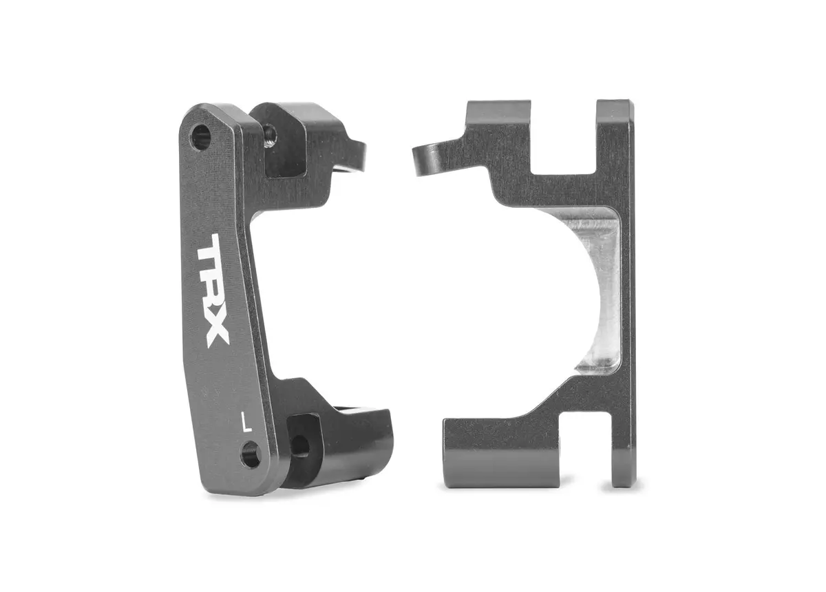 Aluminum Caster Blocks, Left & Right, Gray 1