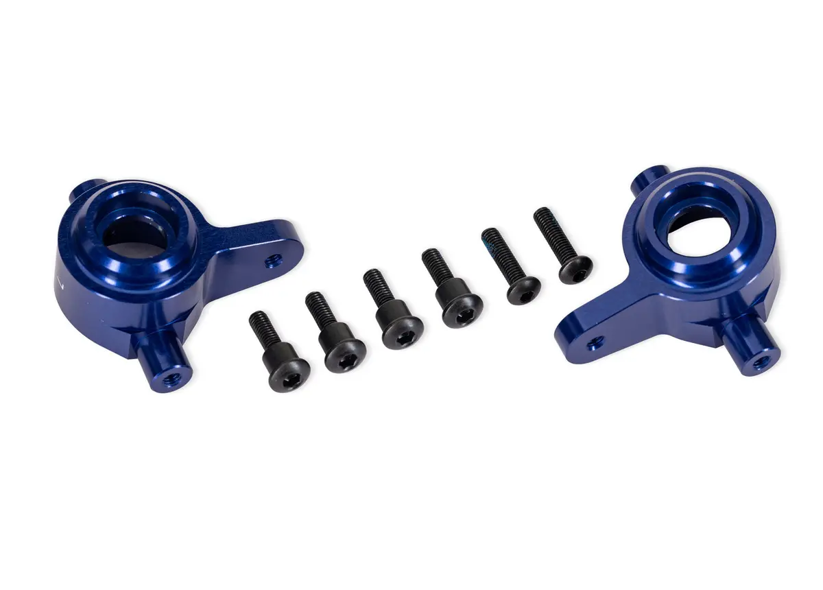 Aluminum Steering Blocks, Left & Right, Blue 1