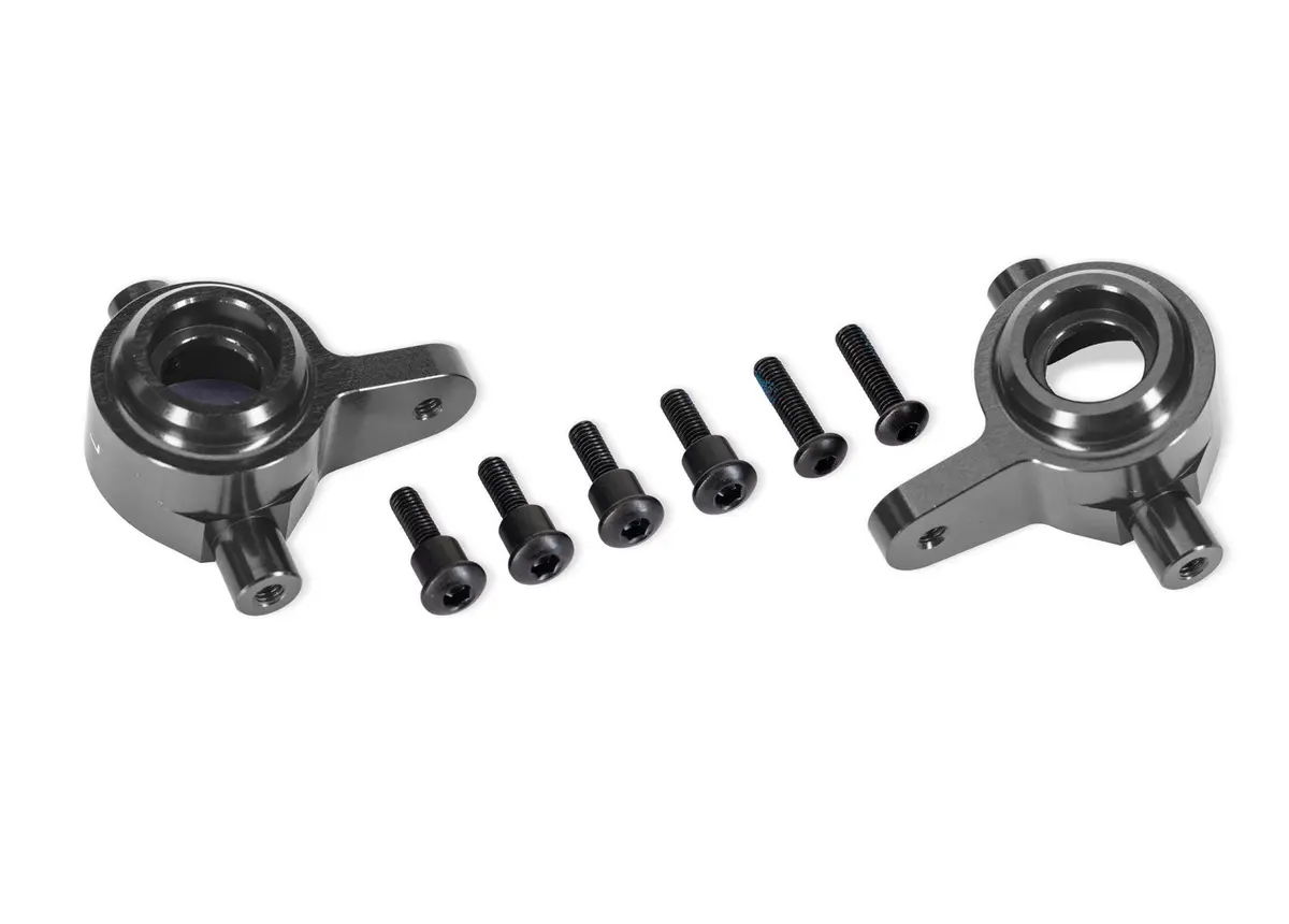 Aluminum Steering Blocks, Left & Right, Gray 1