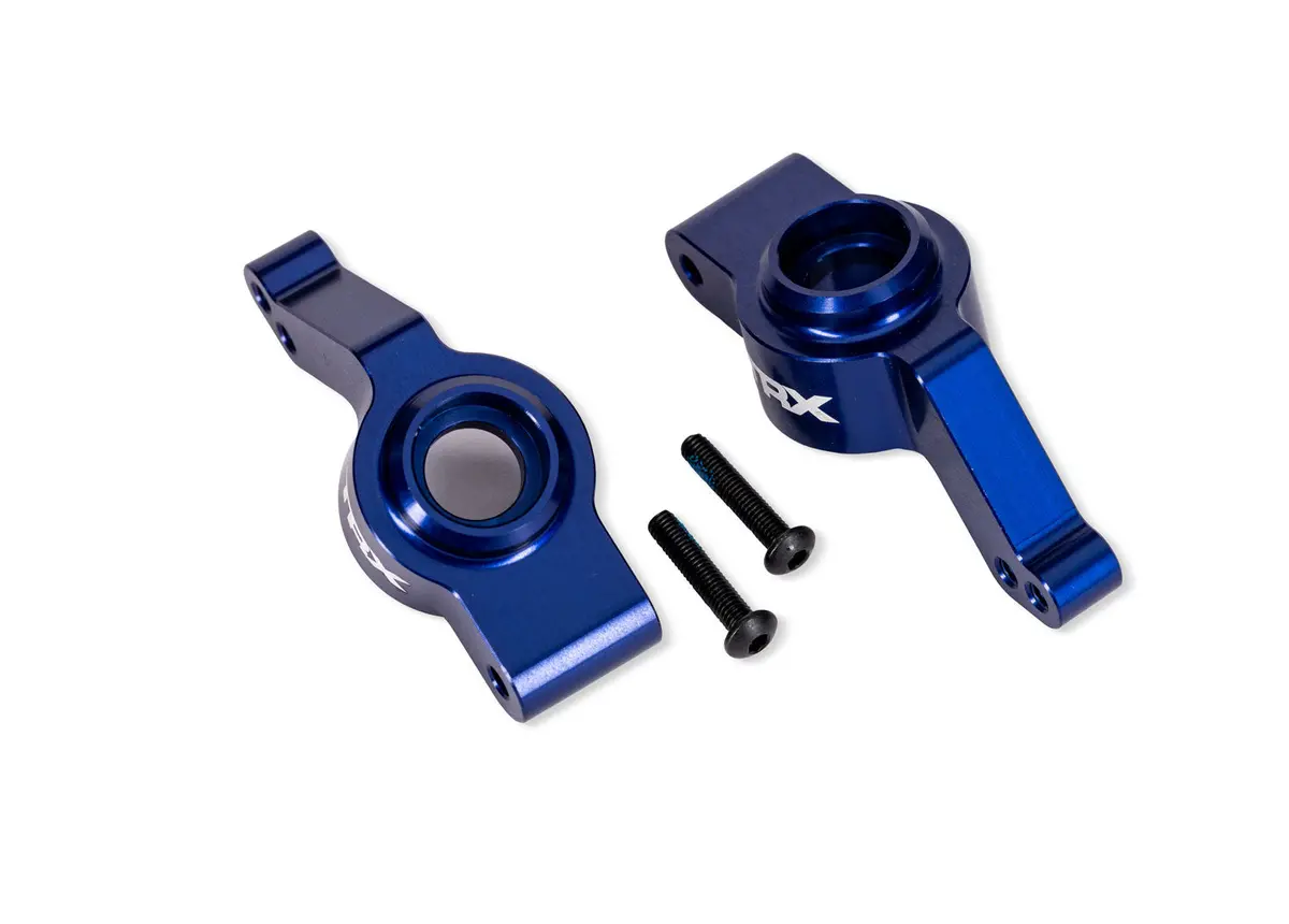 Aluminum Stub Axle Carriers, Left & Right, Blue 1