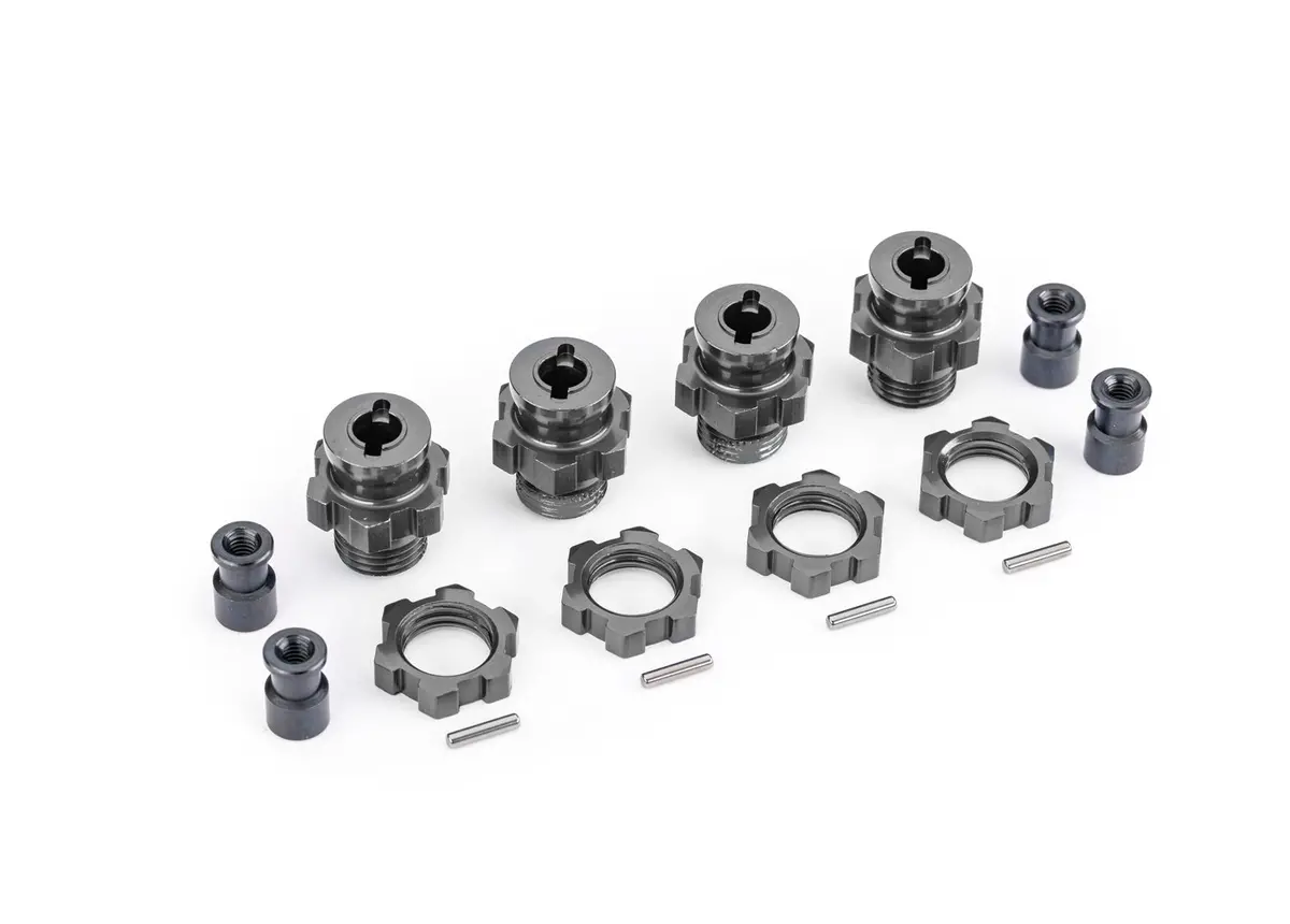 17Mm Aluminum Wheel Hubs / Hex Adapters (4), Gray 1
