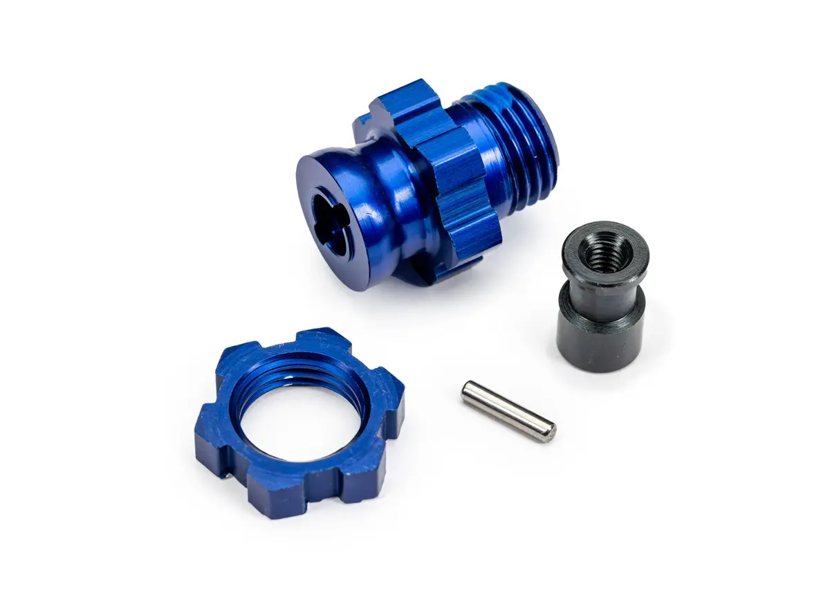 17Mm Splined Wheel Hub/Nut, Blue 1