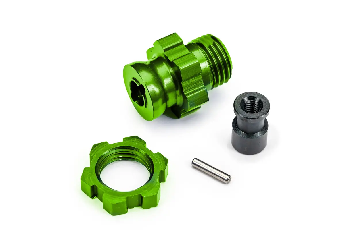 17Mm Splined Wheel Hub/Nut, Green 1