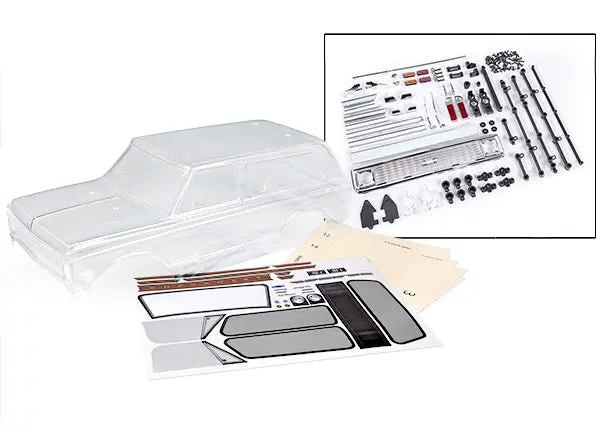 1972 Chevy Blazer Body For Trx-4, Clear 1