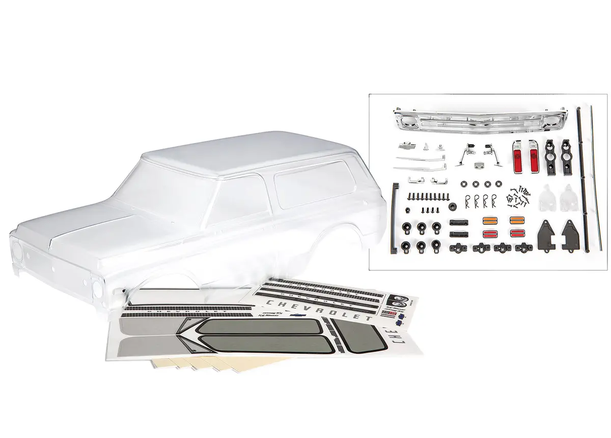 Trx-4 1969 Chevrolet Blazer Body, Complete, Clear 1