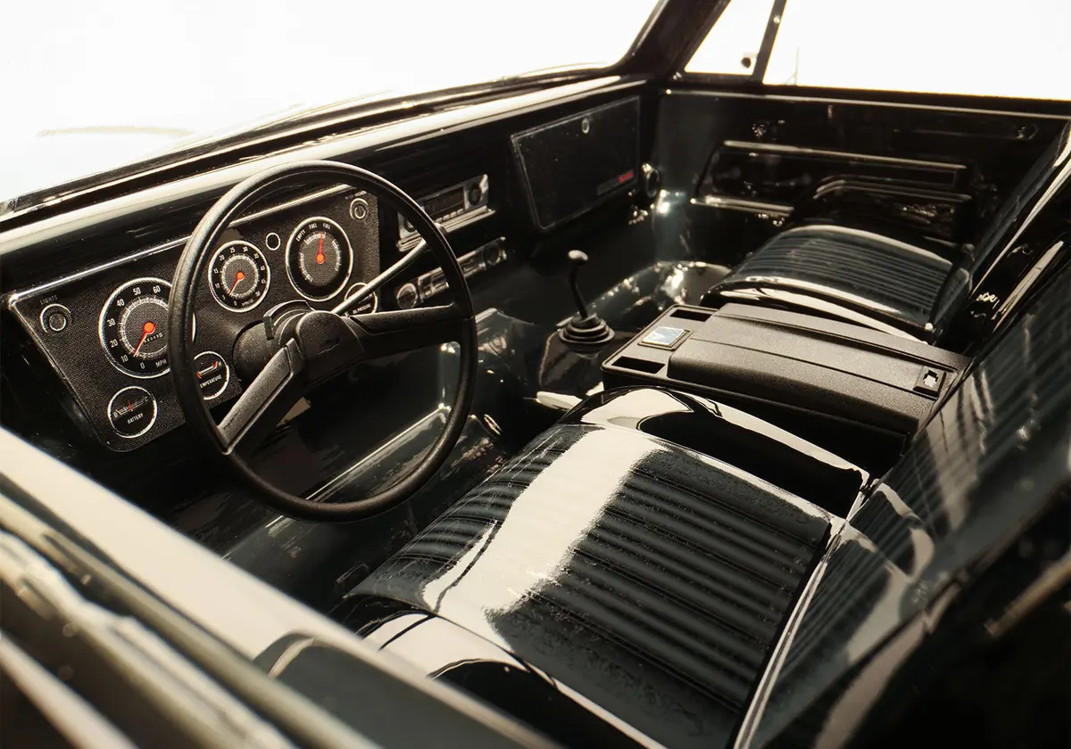 1969-1972 Chevrolet Blazer Body Interior, Black 1